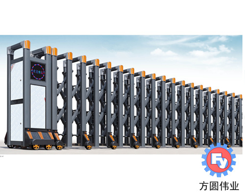 宜昌铝合金电动伸缩门FY-04